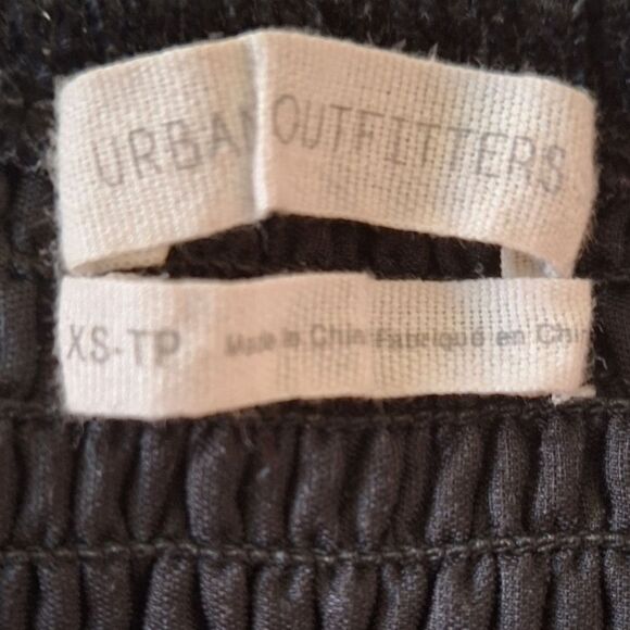 Urban Outfitters Womens Whimsigoth Velvet Babydoll Cami Top Black Peplum XS - Picture 2 of 10